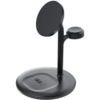 ŁADOWARKA INDUKCYJNA Greencell MagScape 3w1 15W MagSafe IPhone AirPods Apple Watch