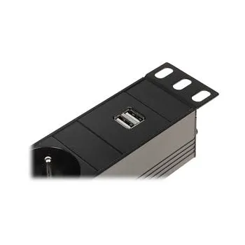Listwa zasilająca 6 gniazd Schuko PD-6/R-USB