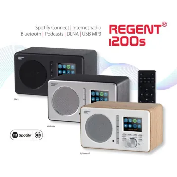 Radio Ferguson Regent i200s (Black) (Spotify, DAB, FM, USB, AUX IN, Bluetooth)