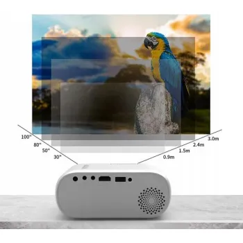 Mini Projektor Zenwire D300S Przenośny Rzutnik WiFi Full HD