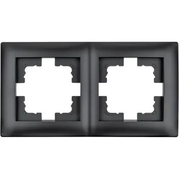 Ramka podwójna czarna LC-48C