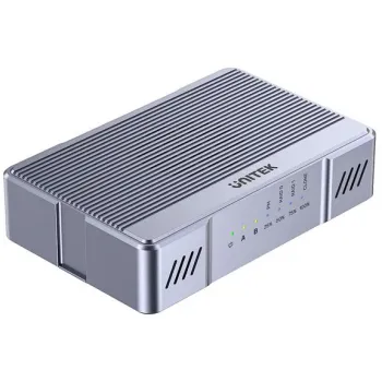 Unitek obudowa 2x M.2 20 Gb/s RAID0, RAID1 + klonowanie