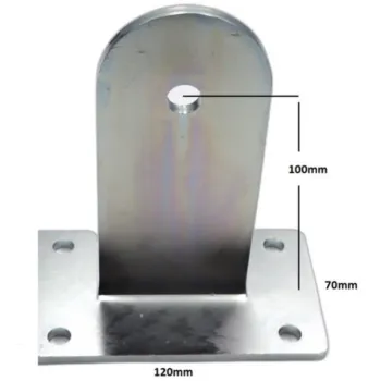 Uchwyty MOD.L/120/70 do napędów z otworami 12mm: CAME, FAAC, Genius, Proxima itd.