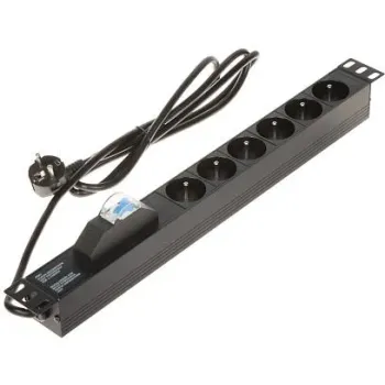 Listwa zasilająca 6 gniazd PD-6/R-1P