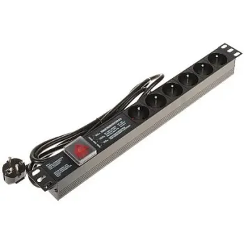 Listwa zasilająca 6 gniazd PD-6/R-SPD-3L