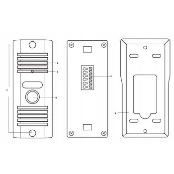 DOMOFON EURA ADP-11A3 ''INVITO'' b/słuchawkowy biały