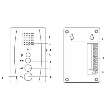 DOMOFON EURA ADP-11A3 ''INVITO'' b/słuchawkowy biały