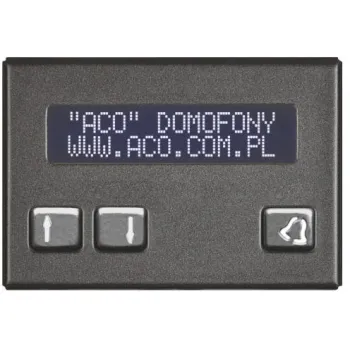 ACO CDN-230E ST Elektroniczny spis lokatorów stal