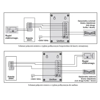 Zestaw domofonowy EURA ADP-11A3 / DIN15W12 + elektrozaczep