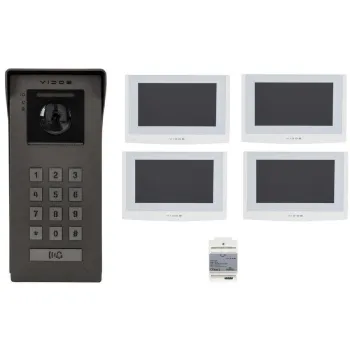 Wideodomofon VIDOS 2IP S200/4 x M200W-X