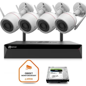Zestaw do monitoringu Wi-Fi EZVIZ 4x H3c 2K+ 4MP