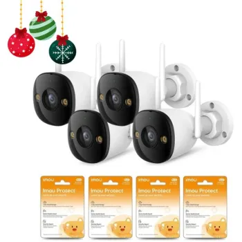 Zestaw 4 kamer IP Imou bullet 3 5MP z chmurami Imou Protect