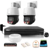 Zestaw monitoringu iP Dahua 2 kamery obrotowe 4MPx dysk