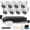 Zestaw monitoringu IP Dahua 2MPx 8 Kamer zewnętrznych oświetlenie IR LED 30m