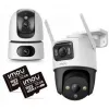 Zestaw 2 kamer IP IMOU Ranger Dual 10MP i Cruiser Dual 10MP z kartami pamięci 32GB