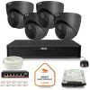 Zestaw monitoringu IP BCS Point 4x Kamera BCS-P-EIP28FWR3-Ai2-G Rejestrator z dyskiem