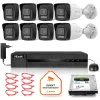 Zestaw monitoringu Hilook 8 kamery IP IPCAM-T4-P
