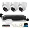 Zestaw monitoringu IP Dahua 3 Kamery IP 8mpx 4K dysk twardy