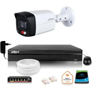 Zestaw monitoringu IP Dahua Kamera IP 8mpx 4K dysk twardy