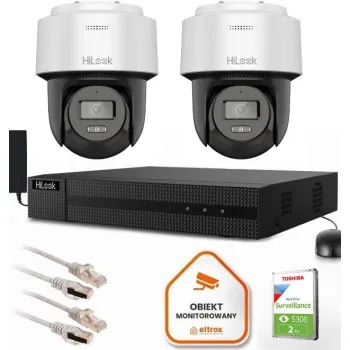 Zestaw monitoringu Hilook 2 kamery IP PTZ-N6-P