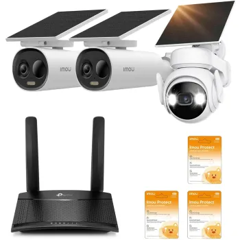 Zestaw kamer Imou 1x Cell PT kit, 2x Cell 3C AIO z routerem 4G