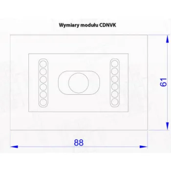 ACO CDNVK ST - Moduł kamery kolorowej do systemu CDNP z oświetlaczem IR