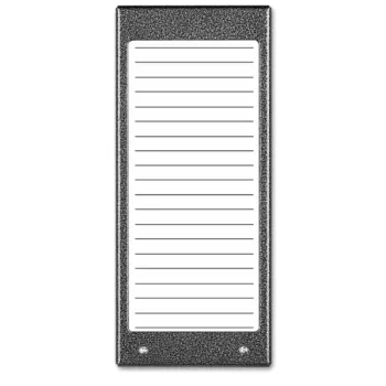 ACO CDN-17N ST (W) Podświetlany panel listy lokatorów (ok. 17 wpisów)