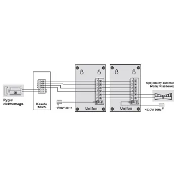 EURA ADP-12A3 ''INVITO'' Domofon głośnomówiący, bezsłuchawkowy, dwie słuchawki