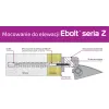 Kołek do mocowania na elewacji Ebolt 12*220 mm z gwintem wewnetrznym m5