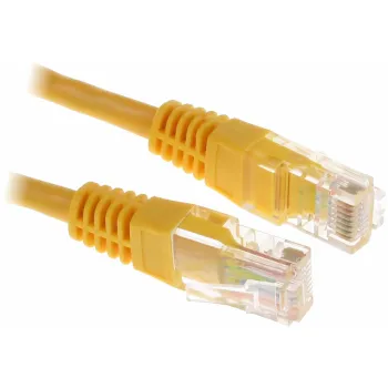 PATCHCORD KAT5E UTP 0,25M ŻÓŁTY