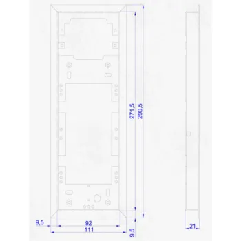 ACO CDN-R-M Ramka podtynkowa średnia CDN