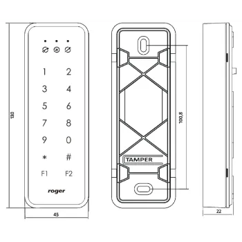 Czytnik zbliżeniowy ROGER PRT84MF