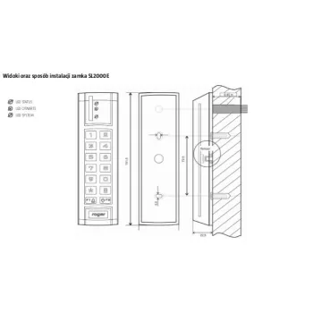 Zamek szyfrowy ROGER SL2000E