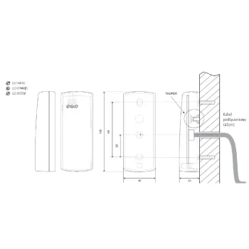 Czytnik zbliżeniowy ROGER PRT62EM