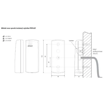 Czytnik zbliżeniowy ROGER PRT62LT