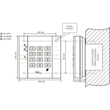 Zamek szyfrowy ROGER SL2000B