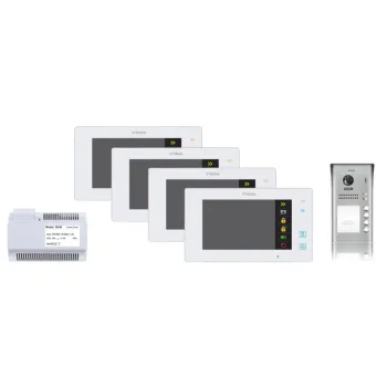 Wideodomofon 4-rodzinny VIDOS DUO 4 x M1021W / S1104A