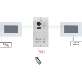 Wideodomofon VIDOS 2 x M670W/S602
