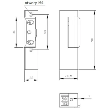 ZACZEP ELEKTRA R3 Z PAM. Z BLOK. LEWY; 1342