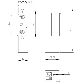 ZACZEP ELEKTRA R3 Z PAM. BEZ BLOK. LEWY; 1341