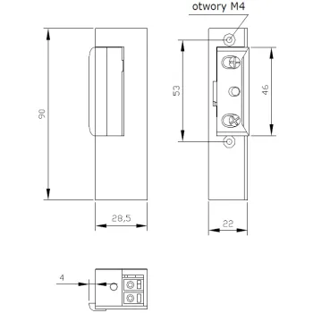 ZACZEP ELEKTRA R3 BEZ BLOK. PRAWY; 2191
